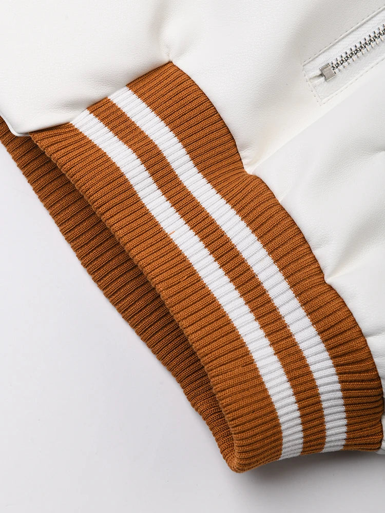 Color-Block PU Leather Jacket, Soho | Women