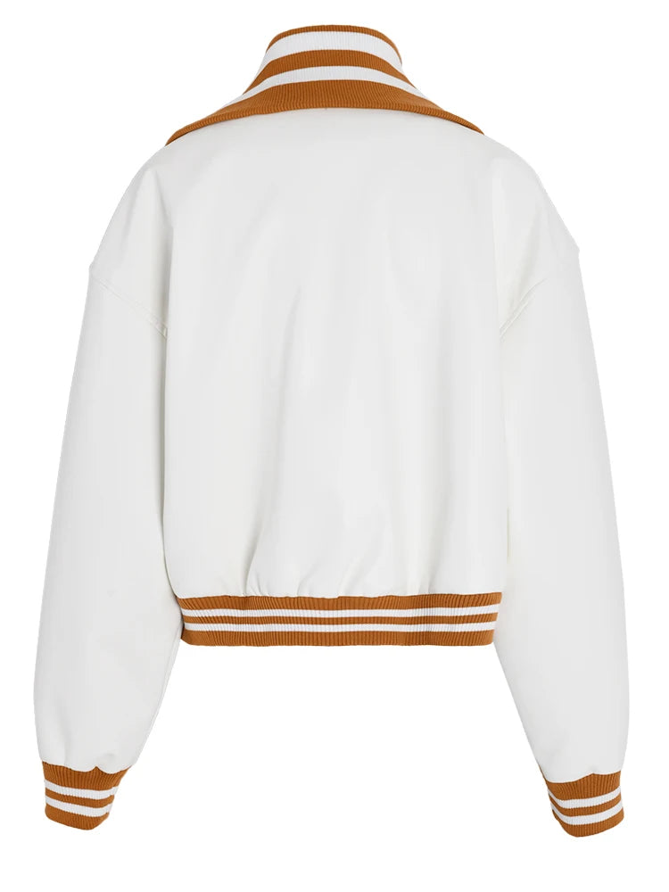 Color-Block PU Leather Jacket, Soho | Women