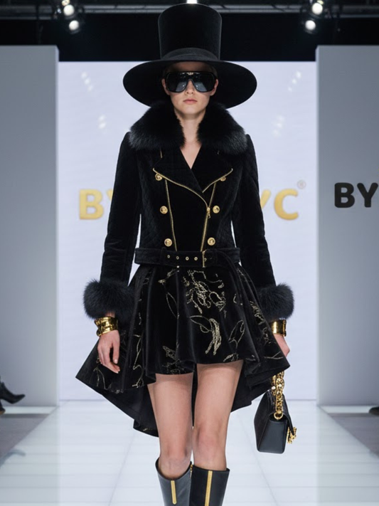 Jacket Black Women TRIBECA NYFW Collection BYMANYC ® New York