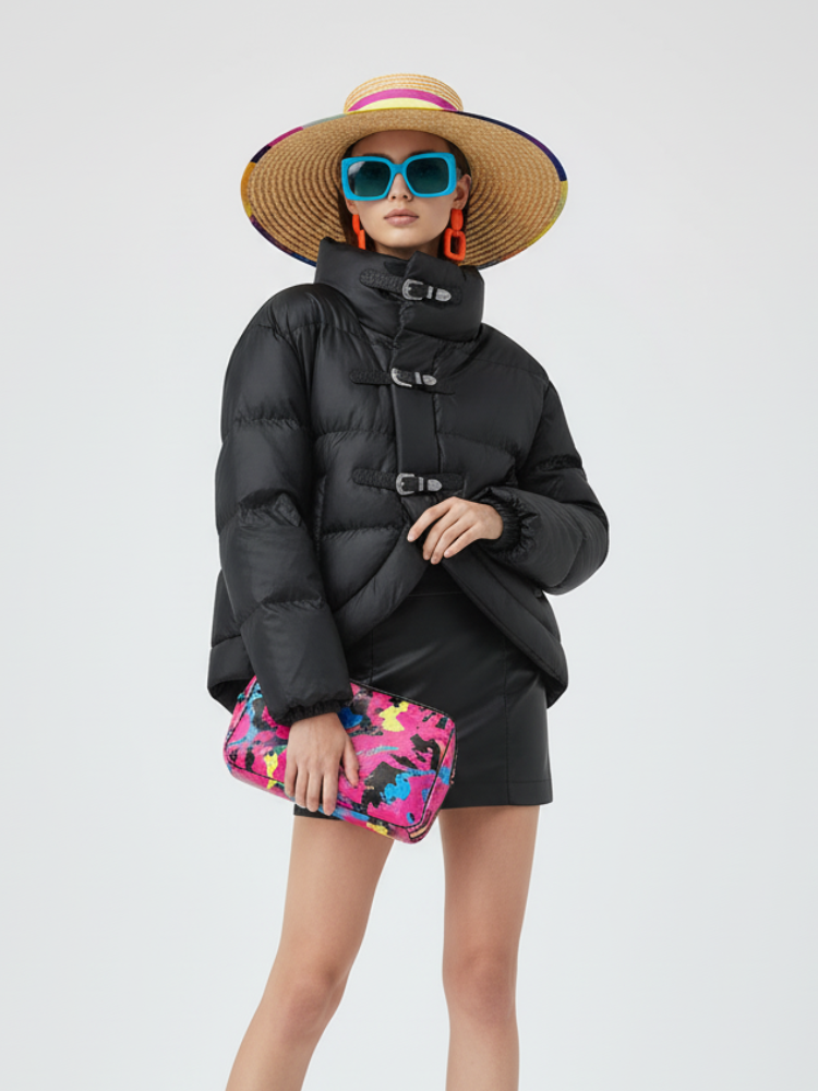 Statement Buckle Puffer Jacket CHELSEA BYMANYC ® New York